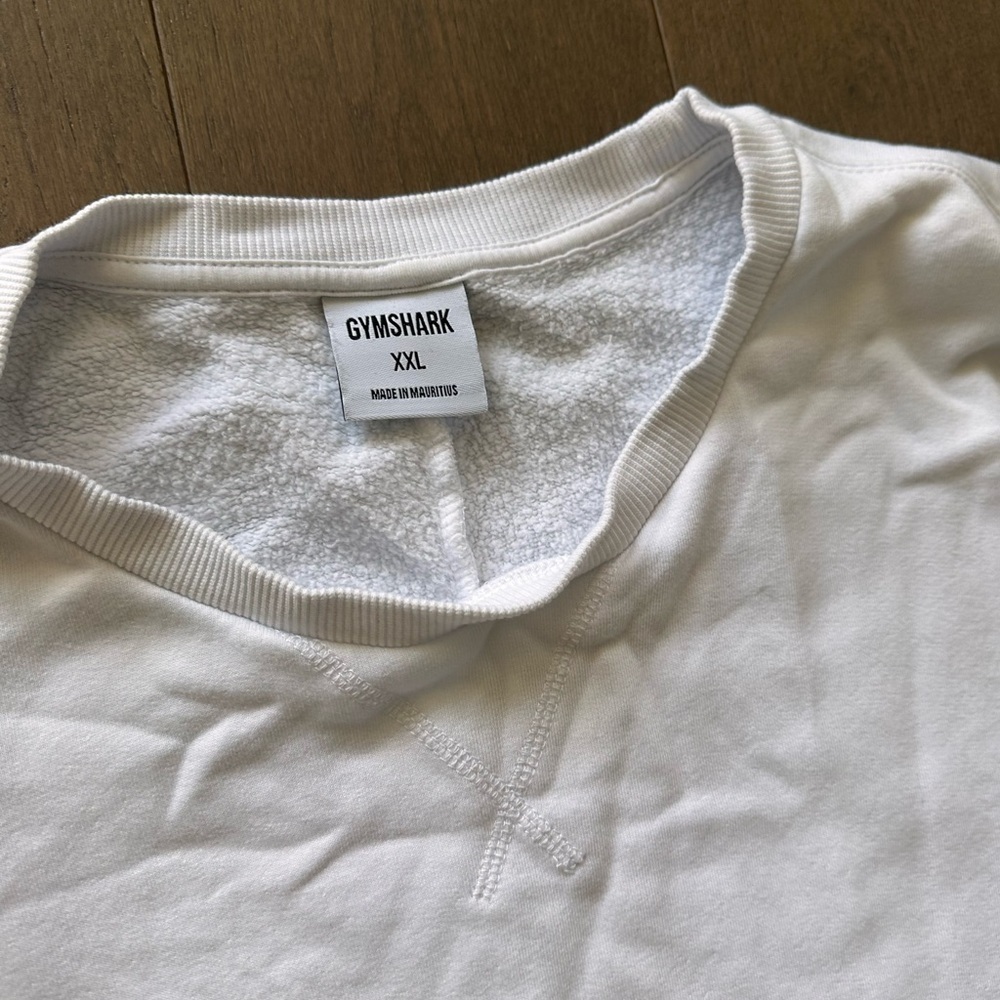 Gymshark white unisex oversized sweatshirt - Picture 7 of 7